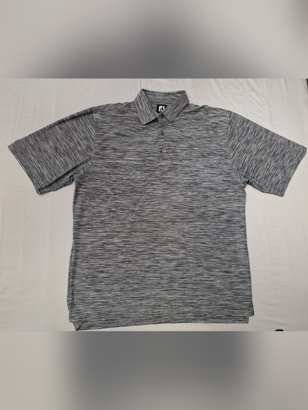 FootJoy Men's Gray Space-Dye Polo